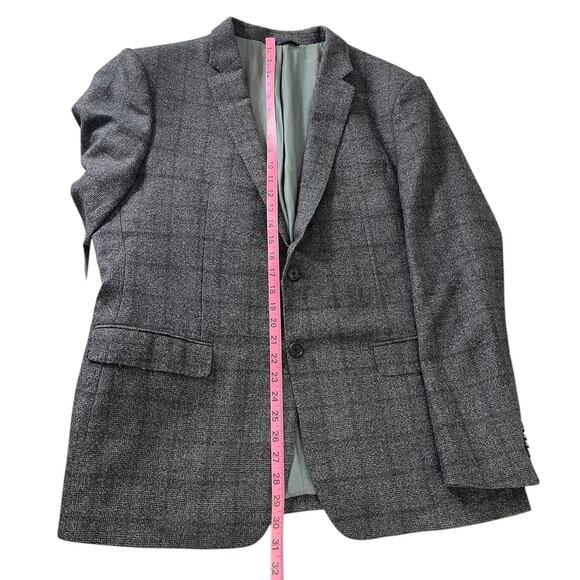Banana Republic REDA 1865 Wool Plaid Sport Coat Blazer Men's Size 46R Slim fit - Picture 9 of 15